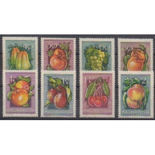 Acheter cette série de timbres de Hongrie de l'année 1954 (No 1130/1137). - Neuf avec charnière