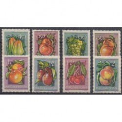 Hungary - 1954 - Nb 1130/1137 - Fruits or vegetables - Mint hinged