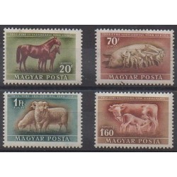 Hungary - 1951 - Nb PA111/PA114 - Mamals - Mint hinged