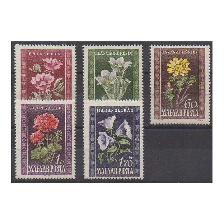 Acheter cette série de timbres de Hongrie de l'année 1950 (No 963/967). - Neuf avec charnière