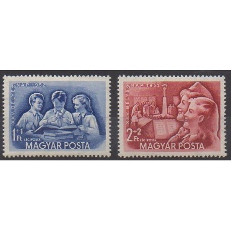Hungary - 1952 - Nb PA134/PA135 - Philately - Mint hinged