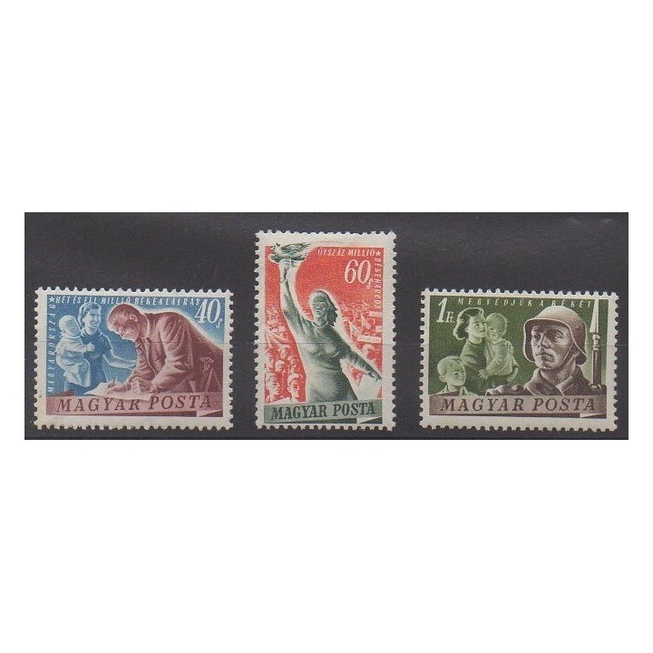Buy this set of stamps of Hungary of the year 1950 (Nb 976/978). - Mint hinged