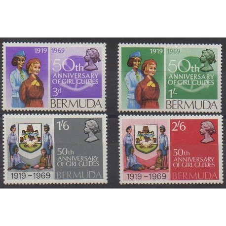 Bermuda - 1969 - Nb 218/221 - Scouts