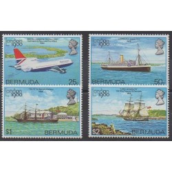 Bermuda - 1980 - Nb 383/386 - Boats - Philately