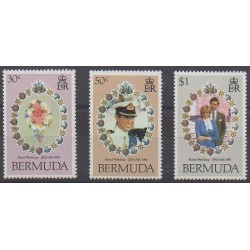 Bermudes - 1981 - No 402/404 - Royauté - Principauté