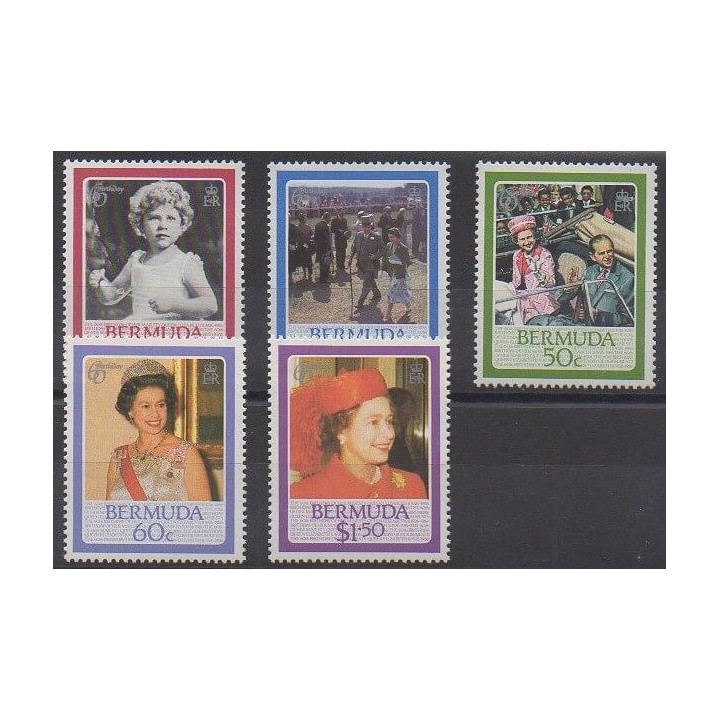 Buy this set of stamps of Bermuda of the year 1986 (Nb 482/486).