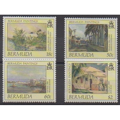Bermuda - 1990 - Nb 575/578 - Paintings