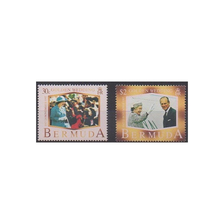 Acheter cette série de timbres des Bermudes de l'année 1997 (No 739/740).