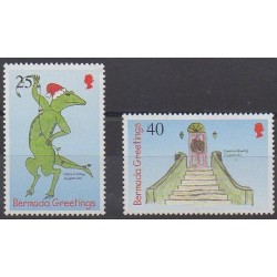 Bermudes - 1998 - No 769/770 - Noël - Dessins d'enfants