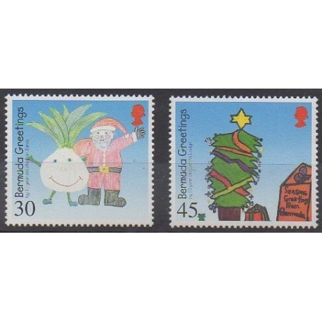 Bermuda - 2000 - Nb 798/799 - Christmas - Children's drawings