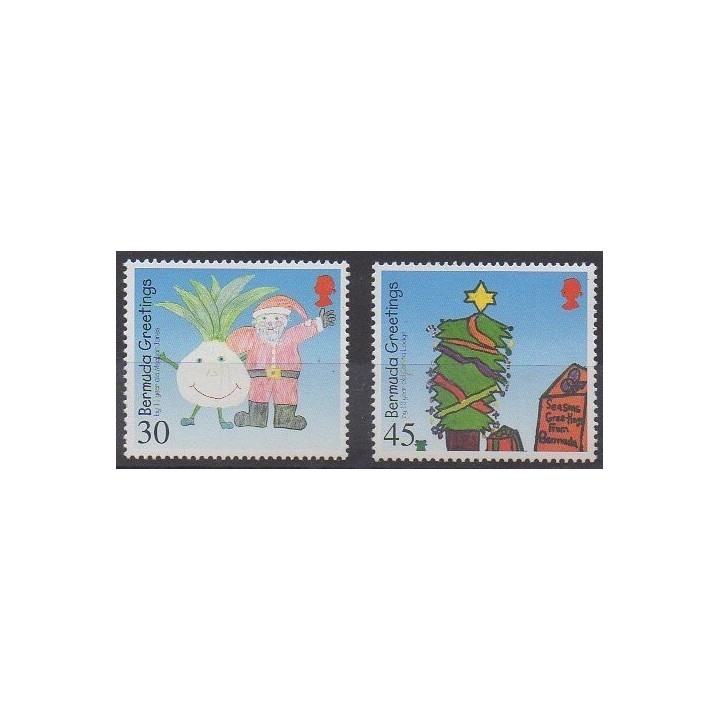 Acheter cette série de timbres des Bermudes de l'année 2000 (No 798/799).