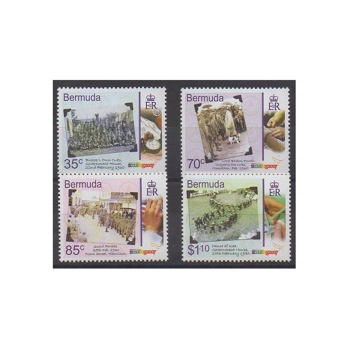 Acheter cette série de timbres des Bermudes de l'année 2007 (No 942/945).