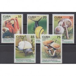 Cuba - 2005 - Nb 4311/4315 - Mushrooms