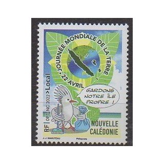 Acheter ce timbre de Nouvelle-Calédonie de l'année 2022 (Journée mondiale de la Terre).