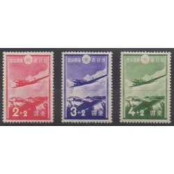 Japon - 1937 - No 243/245 - Aviation - Neufs avec charnière