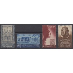 Égypte - 1947 - No 250/253 - Exposition - Neufs avec charnière