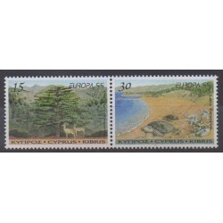 Chypre - 1999 - No 934/935 - Parcs et jardins - Europa - Animaux