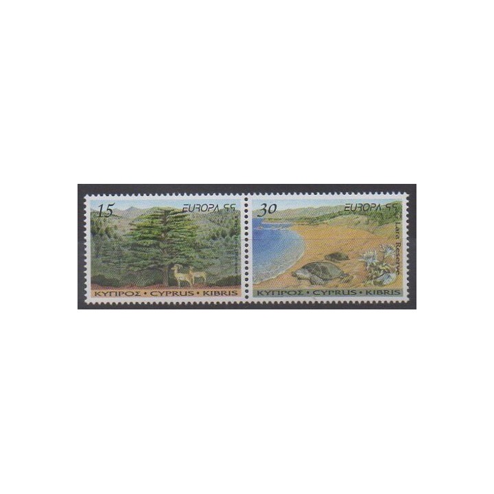 Buy this set of stamps of Cyprus of the year 1999 (Nb 934/935).