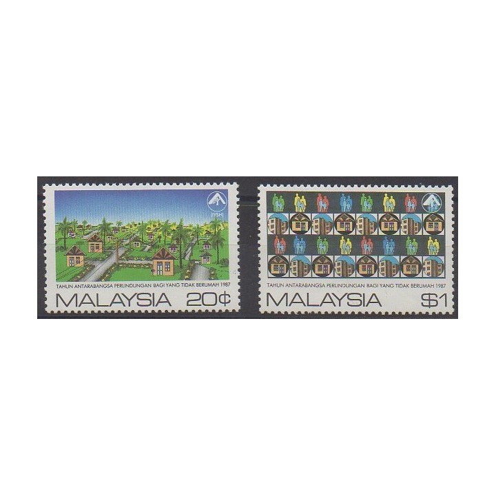 Acheter cette série de timbres de Malaisie de l'année 1987 (No 375/376).