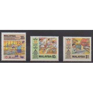 Acheter cette série de timbres de Malaisie de l'année 1986 (No 364/366).