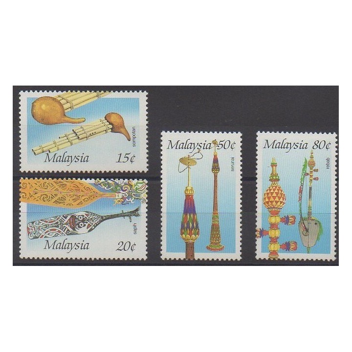 Acheter cette série de timbres de Malaisie de l'année 1987 (No 371/374).