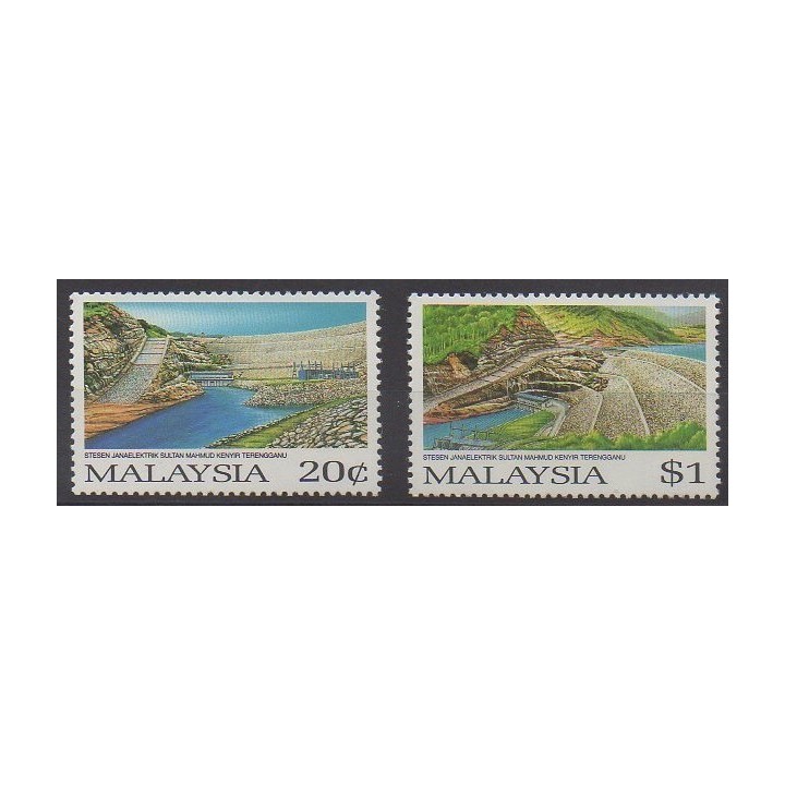 Acheter cette série de timbres de Malaisie de l'année 1987 (No 381/382).