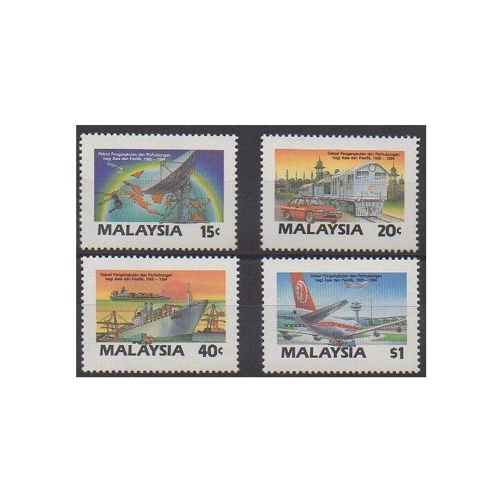 Acheter cette série de timbres de Malaisie de l'année 1987 (No 385/388).