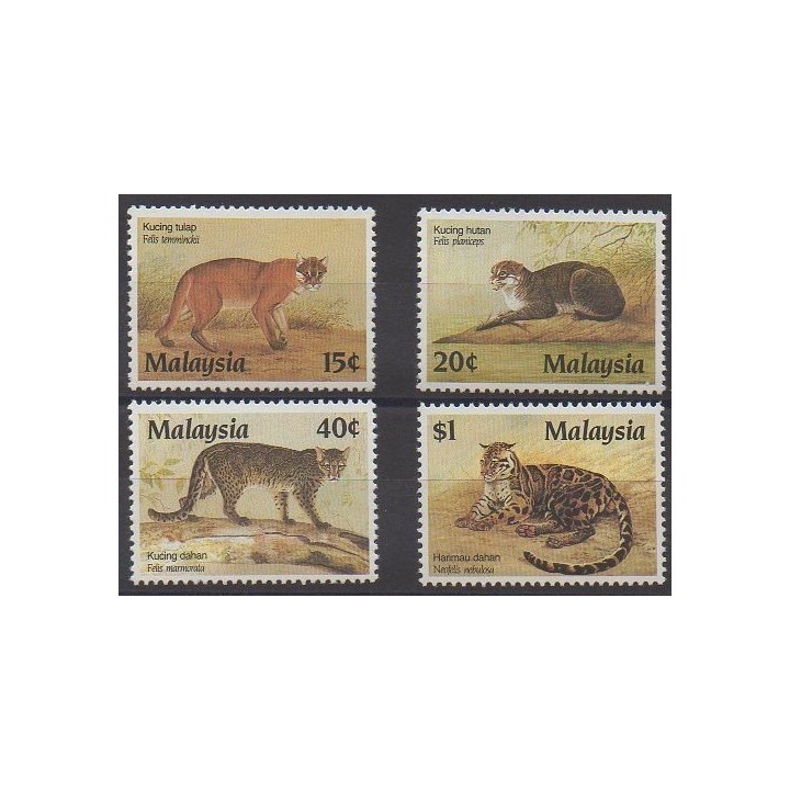 Acheter cette série de timbres de Malaisie de l'année 1987 (No 389/392).