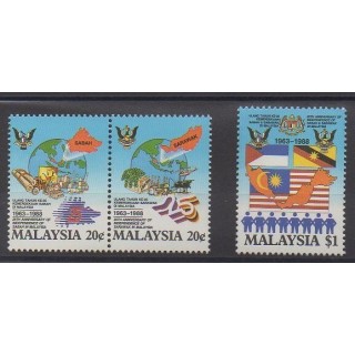 Buy this set of stamps of Malaysia of the year 1988 (Nb 404/406).