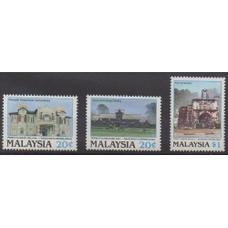 Malaysia - 1989 - Nb 412/414 - Monuments