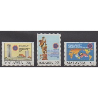 Acheter cette série de timbres de Malaisie de l'année 1989 (No 429/431).