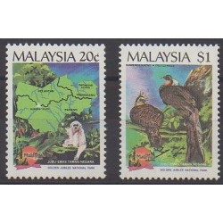 Malaysia - 1989 - Nb 435/436 - Animals - Parks and gardens