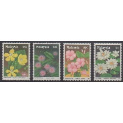 Malaysia - 1990 - Nb 440/443 - Flowers