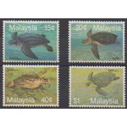 Malaisie - 1990 - No 455/458 - Tortues