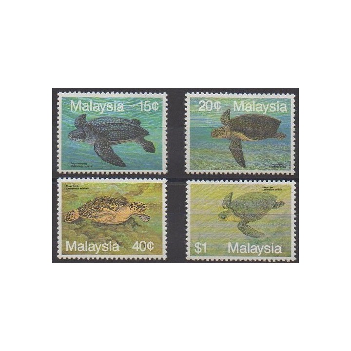 Acheter cette série de timbres de Malaisie de l'année 1990 (No 455/458).