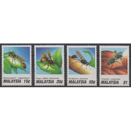 Malaisie - 1991 - No 468/471 - Insectes