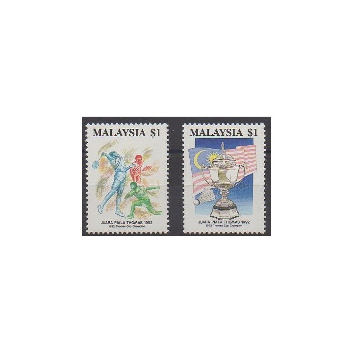 Buy this set of stamps of Malaysia of the year 1992 (Nb 485/486).