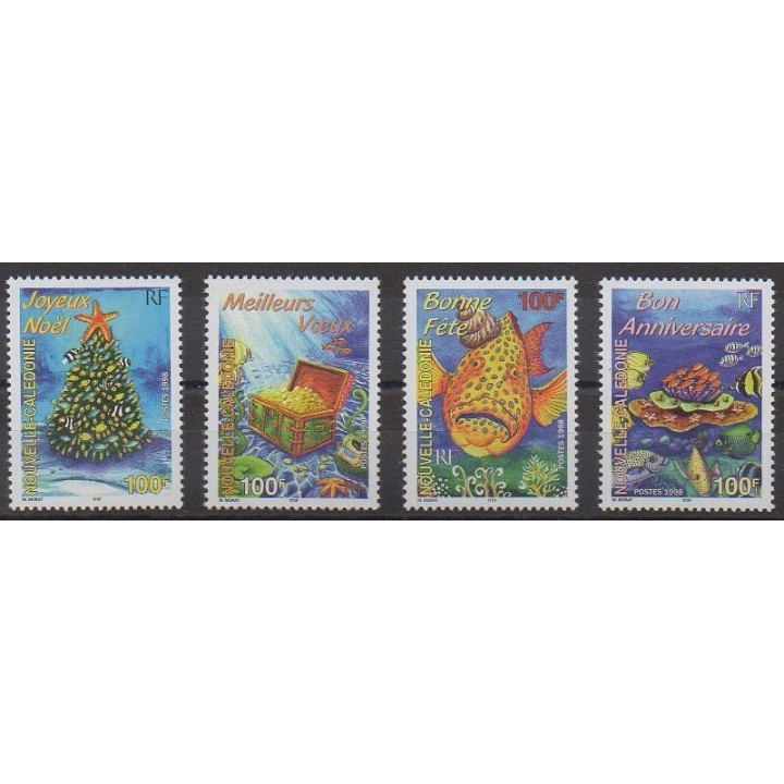 Acheter cette série de timbres de Nouvelle-Calédonie de l'année 1998 (No 779/782).