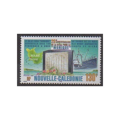 New Caledonia - 1998 - Nb 778 - Boats