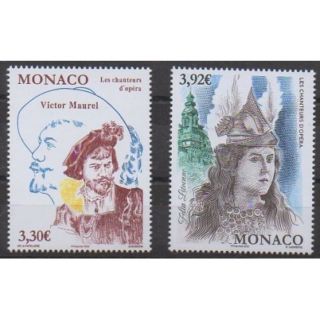 Monaco - 2022 - No 3321/3322 - Musique