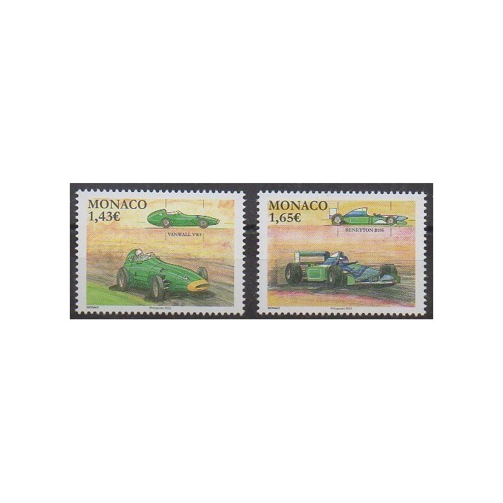 Buy this stamp of Monaco of the year 2022 (Vanwall - Benetton).