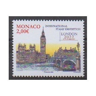 Buy this stamp of Monaco of the year 2022 (Exposition Londres).