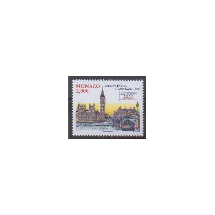 Buy this stamp of Monaco of the year 2022 (Exposition Londres).