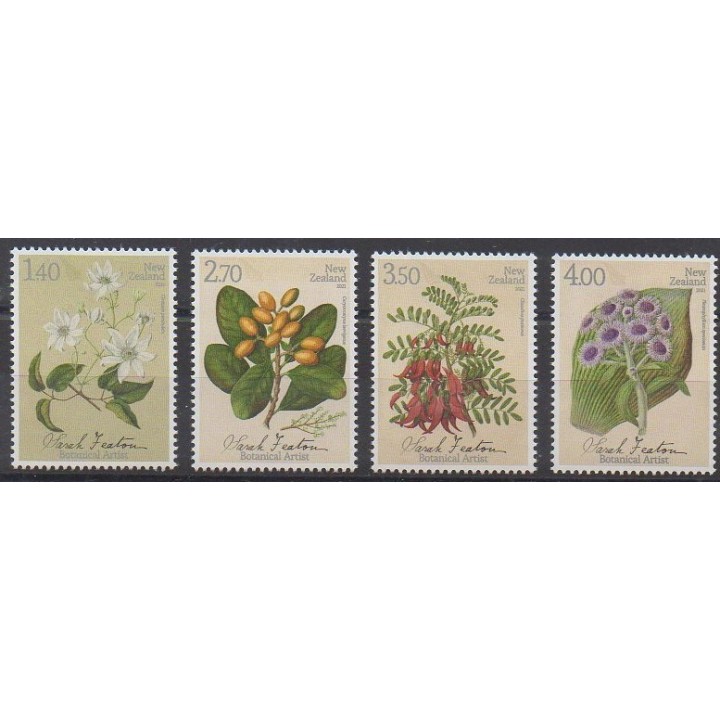 Buy this set of stamps of New Zealand of the year 2021 (Nb 3640/3643).