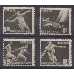 Japon - 1949 - No 438/441 - Sports divers - Neufs avec charnière