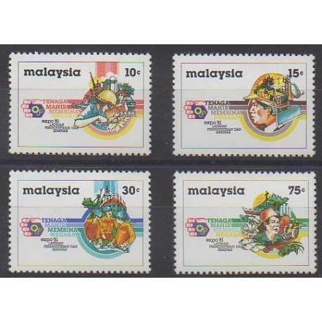 Malaysia - 1981 - Nb 236/239 - Exhibition