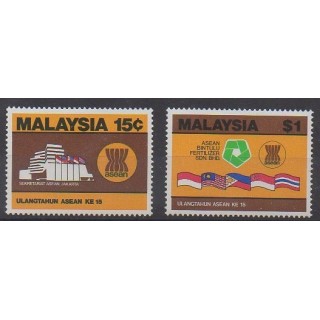 Buy this set of stamps of Malaysia of the year 1982 (Nb 257/258).