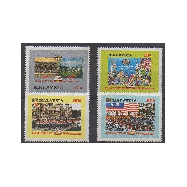 Buy this set of stamps of Malaysia of the year 1982 (Nb 253/256).