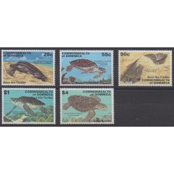 Dominique - 1998 - Nb 2277/2281 - Turtles
