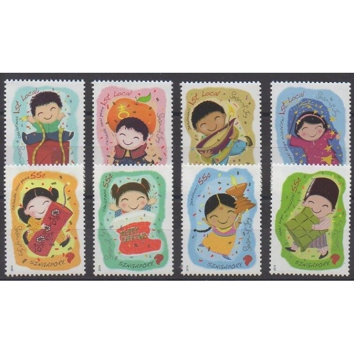 Buy this set of stamps of Singapore of the year 2014 (Nb 2032/2037B).